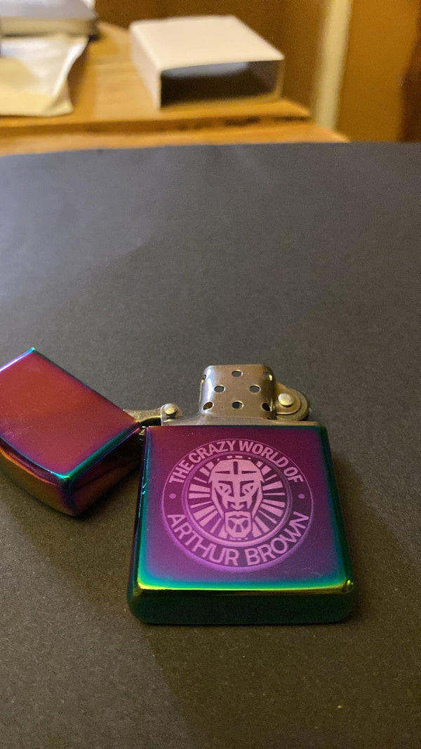 Petrol Lighter - Branded with the official band logo and box *SIGNED BY ARTHUR BROWN* ! 🔥