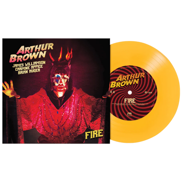 Fire! Yellow 7 inch vinyl single - (PERSONALLY SIGNED!!!!)  - BACK IN STOCK